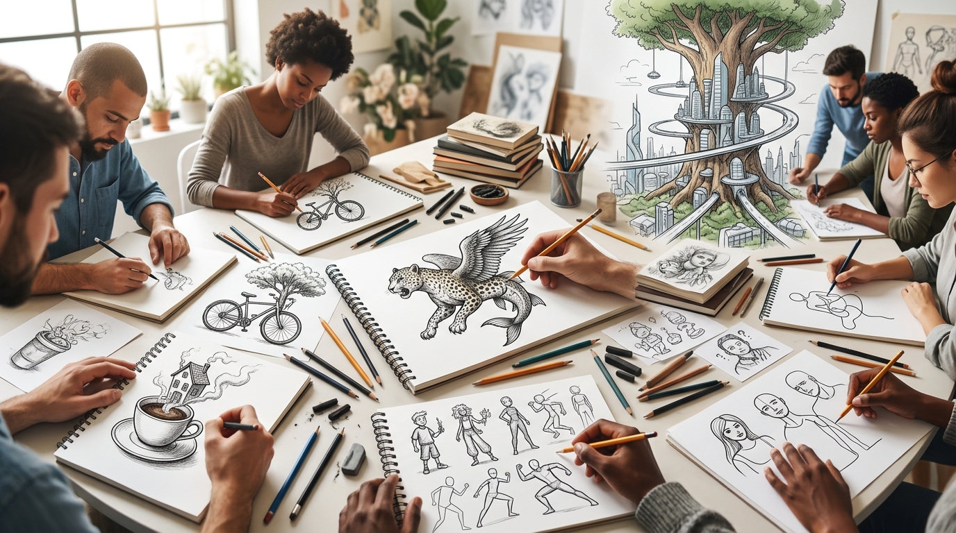 15 Desenhos para Treinar a Criatividade e Melhorar suas Ideias